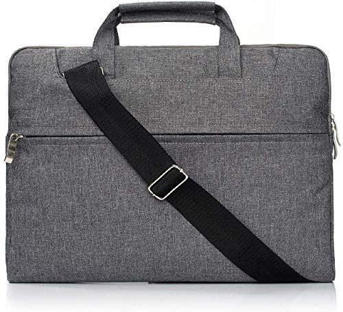 FINDING CASE Laptop Bag for Huawei Honor MagicBook Pro 14-inch/14”Notebook Bag,Multi-functional Laptop Case,Adjustable shoulder strap&Suppressible Handle,Portable Sleeve Briefcase (Grey)