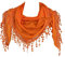 GFM Dreiecks-Schal mit Spitze und Quasten -Orange - (TRI-PLN-CRTNRG)
