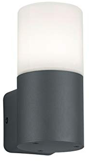 Kleine Außenwandleuchte aus Aluminium in Anthrazit, Höhe 17,5cm