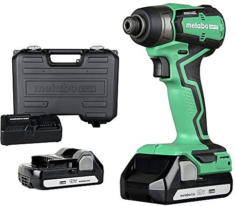 Metabo HPT Cordless 18V Impact Driver | 1/4-Inch Hex Drive | Sub-Compact | Brushless Motor | Lithium-Ion Batteries | Lifetime Tool Warranty | WH18DDX