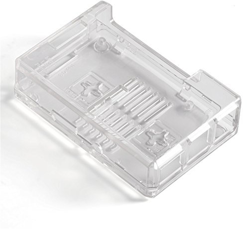 Annadue RPi 3B Gehäuseschutzhülle, transparente PC-Box, wandmontierbar, mit 2-teiligen Kühlkörpern, für 3B 2B B +, klar(Transparent)