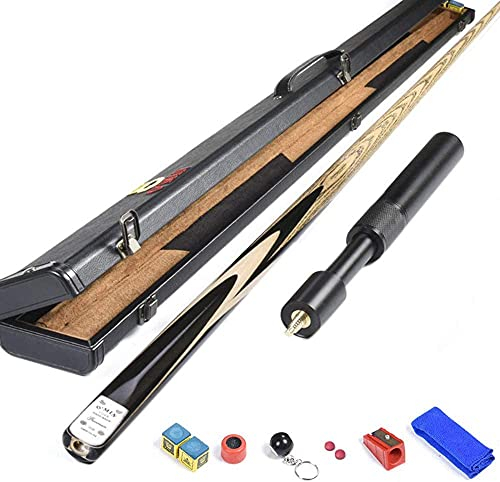 WANQPPS Billardqueue,Integrierter Snookerqueue Gebraucht 57In Pool Queue Handgefertigt für Clubs, Die Beste Wahl für Spieler 10 mm Spitze Billard Zubehör(Color:B;Size:10mm Tip)