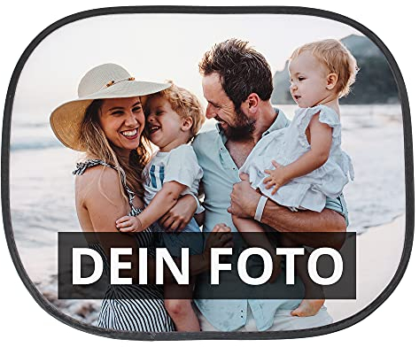 PhotoFancy® - Autosonnenschutz mit eigenem Motiv Bedrucken - Sonnenblende mit Foto selbst gestalten