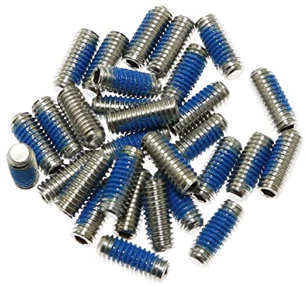 Maxmoral 30 Stück 10 mm Edelstahl Flat Pedal Pin Upgrade Kit Mountainbike Pedal Pin Kit