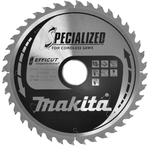 Makita E-12245 Lame de scie circulaire 185 x 30 x 1.5 mm Nombre de dents: 40 1 pc(s)