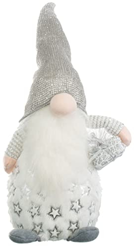 Brandsseller Weihnachtswichtel 42 cm mit LED – Skandinavische Figur, detailreicher Gnom als dekorative Winterdeko für Tisch, Fenster & Wohnzimmer