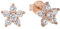 Amor Ohrstecker 925 Sterling Silber Damen Ohrschmuck, mit Zirkonia synth., 1,2 cm, Roséfarben, Blume, Kommt in Schmuck Geschenk Box, 2012821
