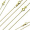 G & J Collier Kugelkette 1,00mm 38-60cm 333/8K 585/14K hochwertige Gelbgold Halskette (45 cm, Legierung: 333 / 8Karat)