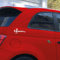 Adesivi ABARTH 500 fiancata auto sticker 595 tuning (BIANCO)