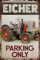 Wetterfestes Traktor Parkplatz Hinweisschild - Parking Only passend für Eicher Traktor, Trekker, Bulldog Liebhaber, Sammler und Schrauber, 30x20 cm