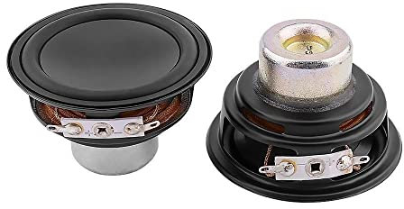 RTVURK 2Pcs 2.5 Inch Midrange Bass Speaker Driver 6 Ohm 20W Woofer Sound Music Loudspeaker Neodymium Magnetic Audio Speaker Unit