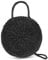 Frauen Stroh Sommer Strand Tasche Handgewebte Runde Rattan Tasche Cross Body Bag Schulter Messenger Satchel, Schwarz, Approximate Diameter: 30 cm (4)