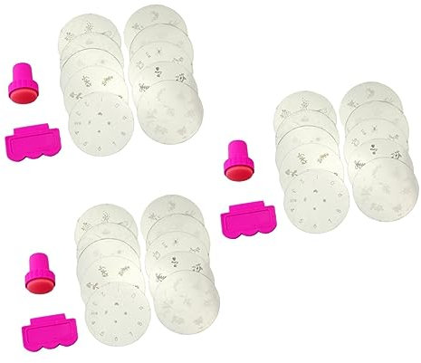 FOMIYES 30pcs Nail Stamping Plates for Nail Art Stamper Create Manicure Decals Stamp Plate for Home Art Projects and Professional Use