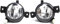 LUISAS Nebelscheinwerfer vorne für BMW X5 E70 2011-2013 63177237433 63177237434,Nebelscheinwerfer vordere Eckleuchte Nebelscheinwerfer-Baugruppe,C/A Pair.