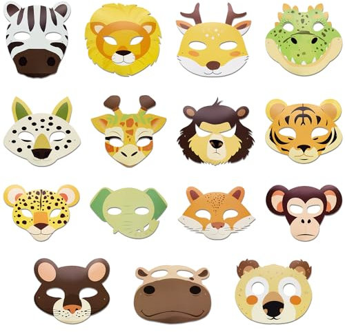 TOPWAYS 12 Bunte Meerjungfrauen-Masken für Kinder, Geeignet für Meerjungfrauen, Unterwasserwelt, Geburtstagsparty, Rollenspiele, Verkleidungen, Meerjungfrauen-Masken