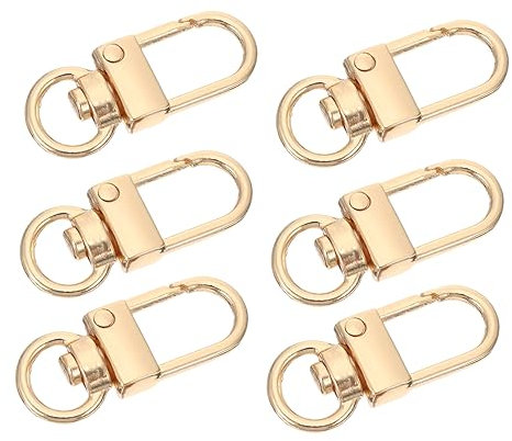 HAPINARY 15pcs Buckle Lobster Clasp Lanyard Snap Hook Pet Id Tag Holder Ring Accessories Key Ring Clasp Key Chain Hook Craft Claw Clasp Friendship Bracelet D Ring Bag Hardware Zinc Alloy