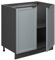 Vicco Sink base cabinet Fame-Line, Light blue-grey, 80 cm with shelf, WT Oak