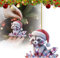 Weihnachtsbaumschmuck, Kristall Bunte 2D-Acryl-Weihnachtsanhänger, Weihnachtsdeko Weihnachtskugeln Anhänger, Weihnachten Home Dekorationen (Kleiner Waschbär)