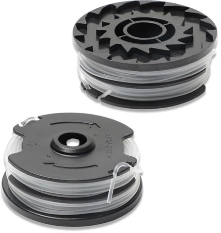 Bobine de fil pour Coupe-bordure Compatible avec Parkside PRTA 20-Li A1/B2/C3 PRT 300 A1 PRT 550 A1/A3,Bobine de fil de Nylon Rechange (2 Bobines)