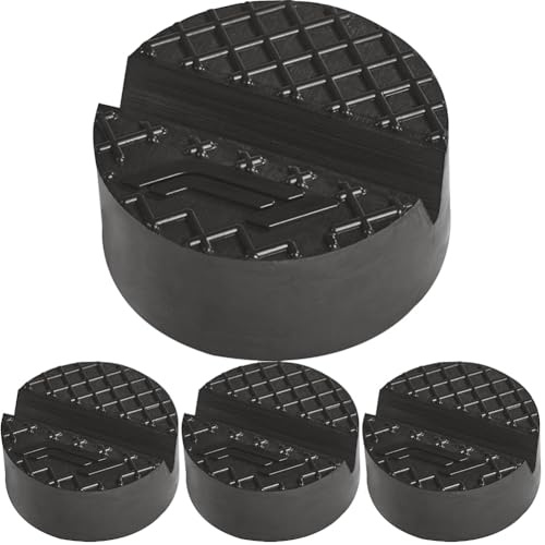 Formula 1 Wagenheber Gummiauflage,Universelle Gummiauflage Rangierwagenheber, Hebebühnen, schützt PKW, SUV,Sportwagen vor Kratzern (Packung mit 4)