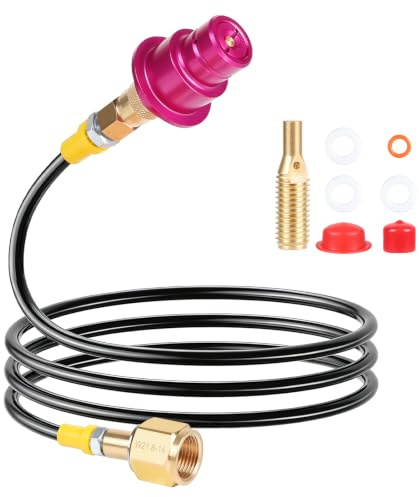 LALAGO Sodastream Adapter für SODASTREAM DU QUICK CONNECT QC, Art und Terra | Wassersprudler Externer Schlauch-Adapter, CO2 Adapter-Hochdruckschlauch für DUO Flasche Quick Connect CO2-Zylinder
