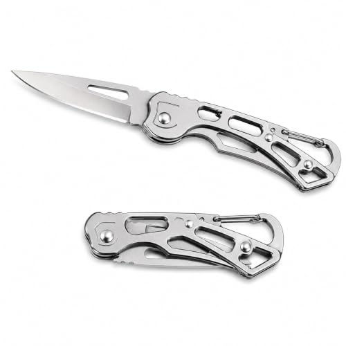 Couteau Pliant EDC - Ultra Léger avec Mousqueton - L’Essentiel à Portée de Main