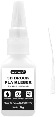 30g Colle PLA, Colle Impression 3D | Séchage Rapide, Transparente, Résistante, Bouchon Anti-Séchage, pour Coller PLA, ABS, PETG, TPU