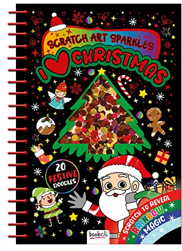 Scratch Art Sparkles: I Love Christmas
