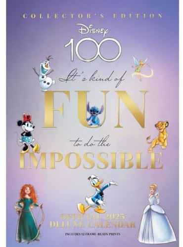 Disney Classics A3 Deluxe Calendar 2025