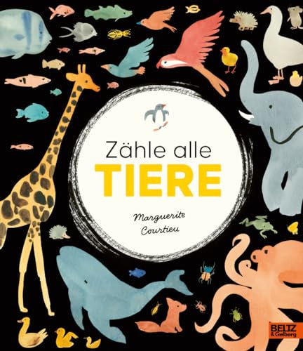 Zähle alle Tiere: Vierfarbiges Bilderbuch