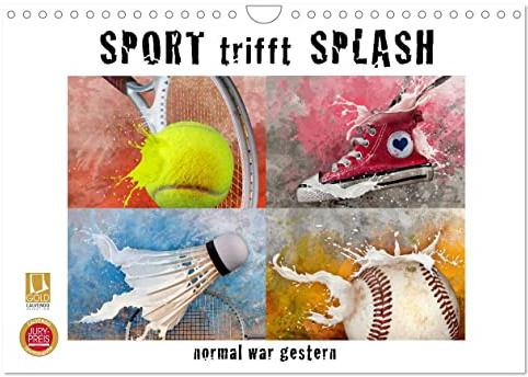 SPORT trifft SPLASH - normal war gestern (Wandkalender 2026 DIN A4 quer), CALVENDO Monatskalender: Willkommen in einer surrealen Sportwelt (CALVENDO Sport)