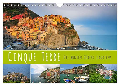 Cinque Terre - die bunten Dörfer Liguriens (Wandkalender 2026 DIN A4 quer), CALVENDO Monatskalender: Die romantischen Fischerdörfer an der ligurischen Küste (CALVENDO Natur)