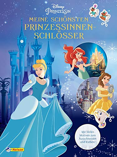 Disney Prinzessin: Meine schönsten Prinzessinnen-Schlösser - Bastelspaß und Ausmalbilder!: Mit vielen Motiven zum Ausschneiden und Kleben!