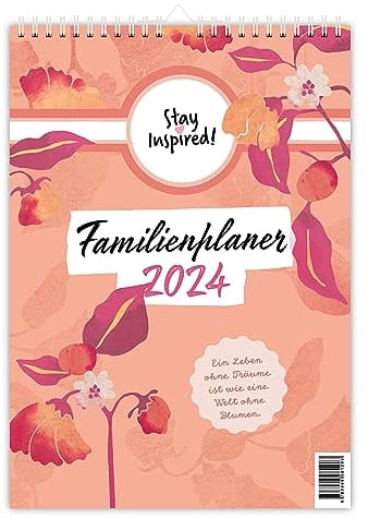 XXL Familienplaner 2024 | Wandkalender mit 5 Spalten für bis zu 5 Personen in DIN A3. Familienkalender Poster 2024 zum Aufhängen. Inklusive ... sowie einer Übersicht aller Schulferien