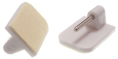Stick-A accessori per finestre in PVC rigido di aggancio Bianco (10 pezzi)