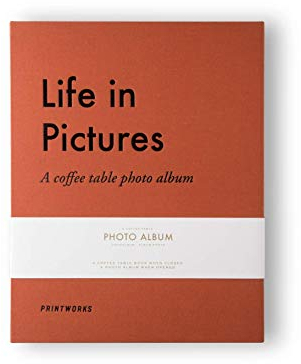 Photo Album - Life In Pictures Orange: A coffee table photo album