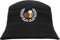HB_Druck Lorbeerkranz Fussball Bier Fischerhut - Bucket Hat - Bestickt - S/M Schwarz