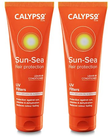 Calypso Sun-Sea Hair Protection - Multipack 2 × 100ml ǀ Contains Argan Oil, Chlorine and Dehydration Protector