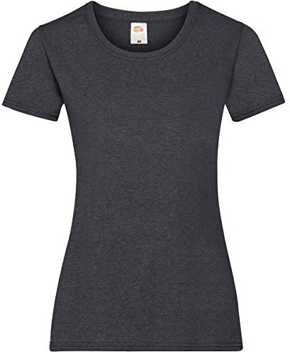 Fruit of the Loom Ladies/Womens Lady-Fit Valueweight Short Sleeve T-Shirt (S) (Dark Heather)