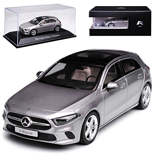 Herpa Mercedes-Benz A-Klasse W177 Mojave Silber Grau Metallic Ab 2017 1/43 Modell Auto