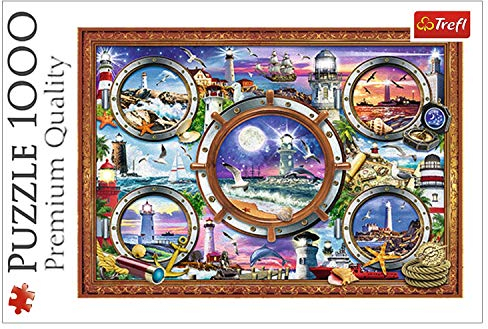 Trefl TR10584 Leuchttürme 1000 Teile, Premium Quality, für Erwachsene und Kinder ab 12 Jahren Puzzle, Mehrfarbig
