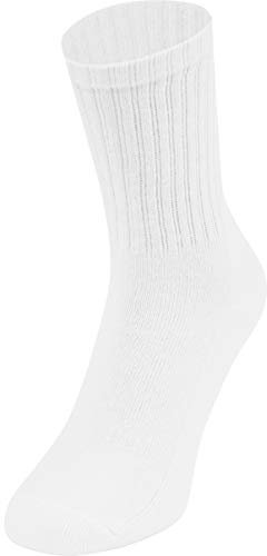 JAKO Unisex Sportsocken lang 3er-Pack, Weiß, 47-50