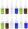 10ML Nasensprayer Flasche Tragbar Nachfüllbar Leer Feine Nebel Sprühflasche Pumpzerstäuber Reiseflasche für Make up Wasser Flüssigkeit 12 Stück