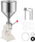 VEVOR Manual Liquid Filling Machine A03 Paste Bottle Filler 5-50ml Stainless Steel Bottle Filling Machine for Liquid Water silver