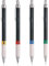 uni-ball - Uni Mitsubishi Pencil - Porte Mines Premium M552 Rechargeables - Dessin Technique - Avec Gradation Réglable et Gomme - Mine NanoDia - Lot Assorti de 4-0,3mm + 0,5mm + 0,7mm + 0,9mm