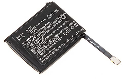 cellePhone Batterie Li-Polymer Compatible avec Apple Watch Series 5 44mm - Watch SE2 44mm (Remplacement pour A2181)