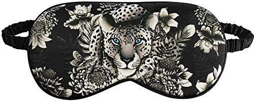 Anuschka Augenmaske aus Seide, mit originellem Druckmotiv - Cleopatra's Leopard