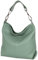 AmbraModa GL033 - Damen echt Ledertasche Handtasche Schultertasche Henkeltasche Beutel (Avocadogrün)