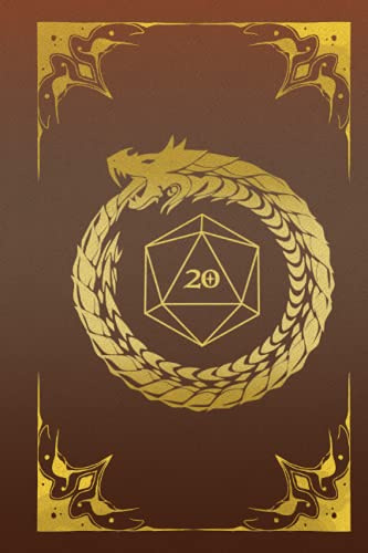 Ouroboros Dungeon Master's Notebook: D20 Dice Die Dungeons and Dragons Campaign Tabletop Role Playing Game Fantasy DM Dungeon Master Journal