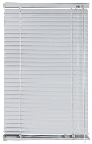 EXKLUSIV HEIMTEXTIL Aluminium Jalousie Lamellen 65 x 130 cm Weiß